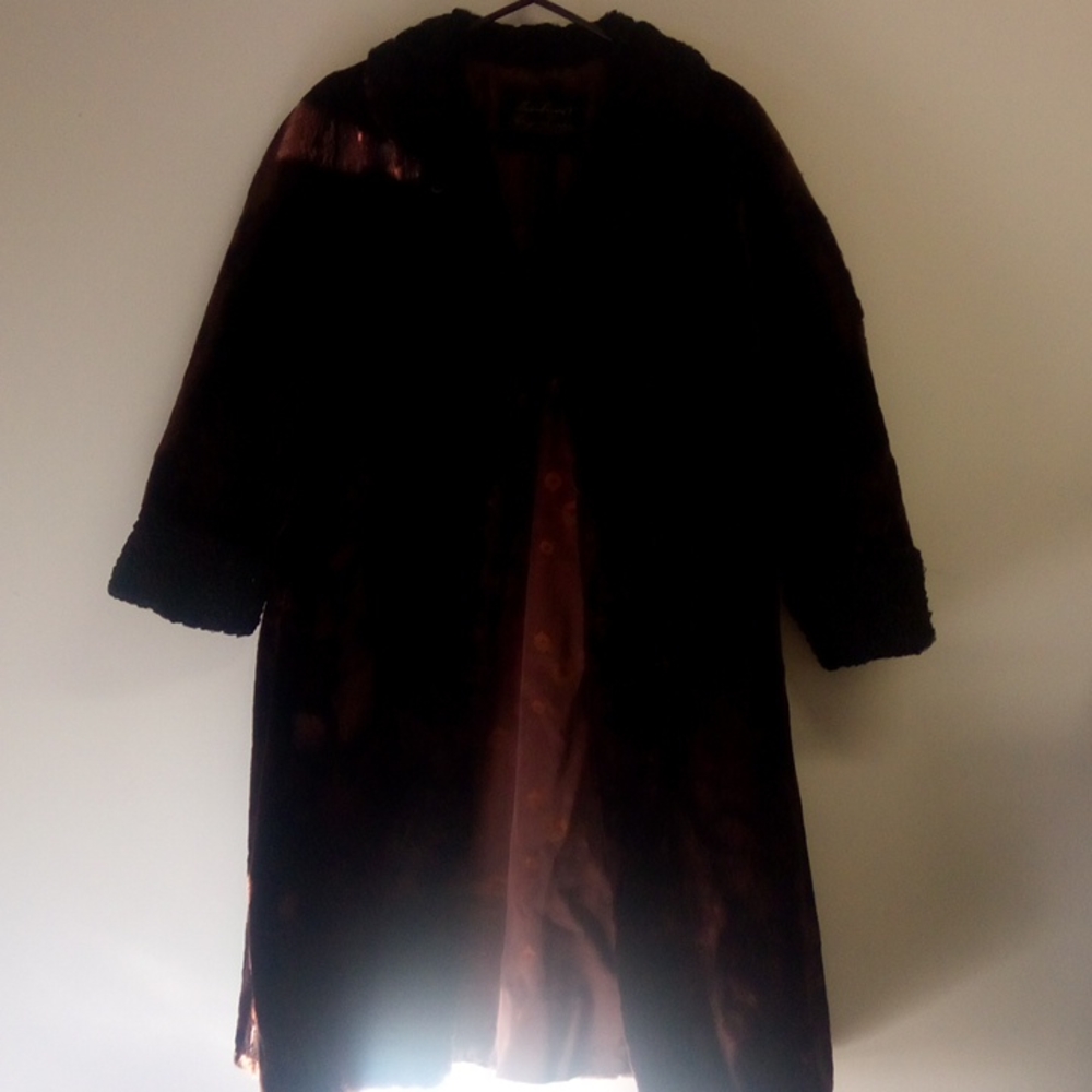 Real Fur Olivier Furs Peacoat in chocolate brown